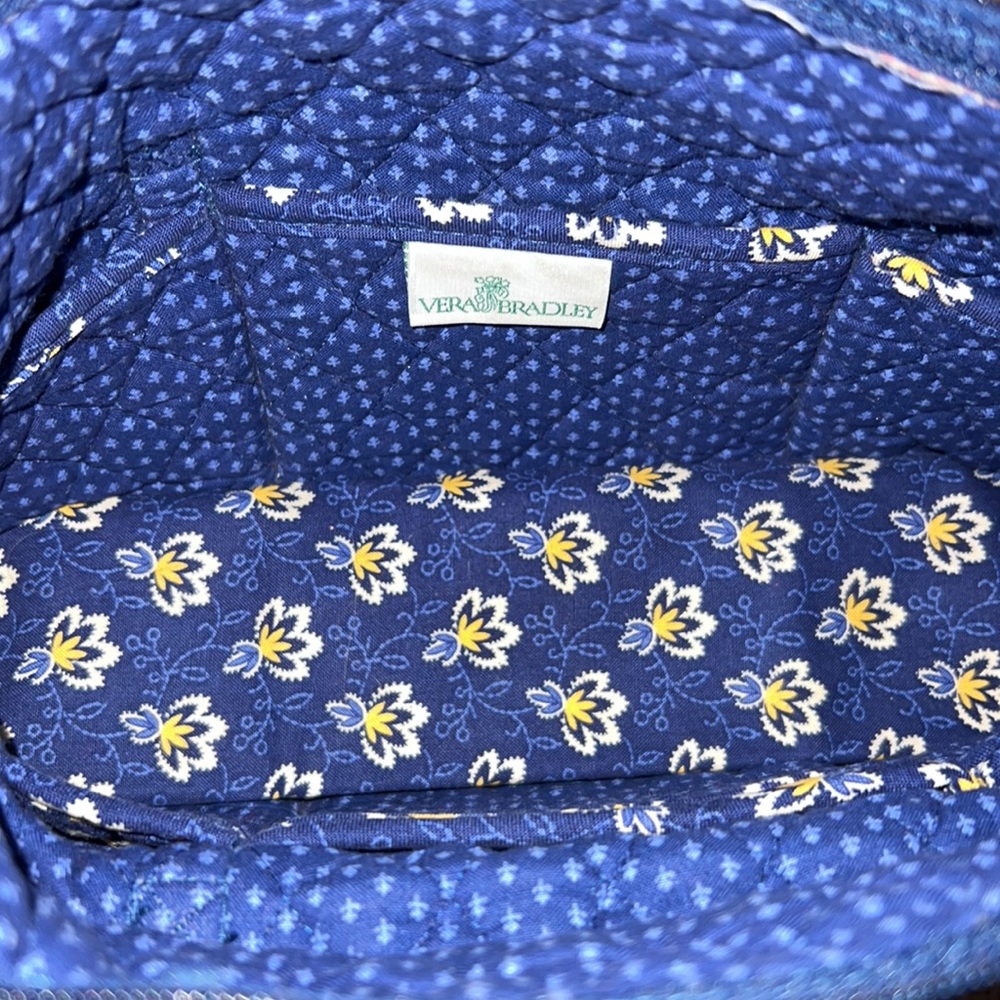 Vintage Women’s Vera Bradley purse with front pocket- Mason Blue Pattern - Picture 3 of 7